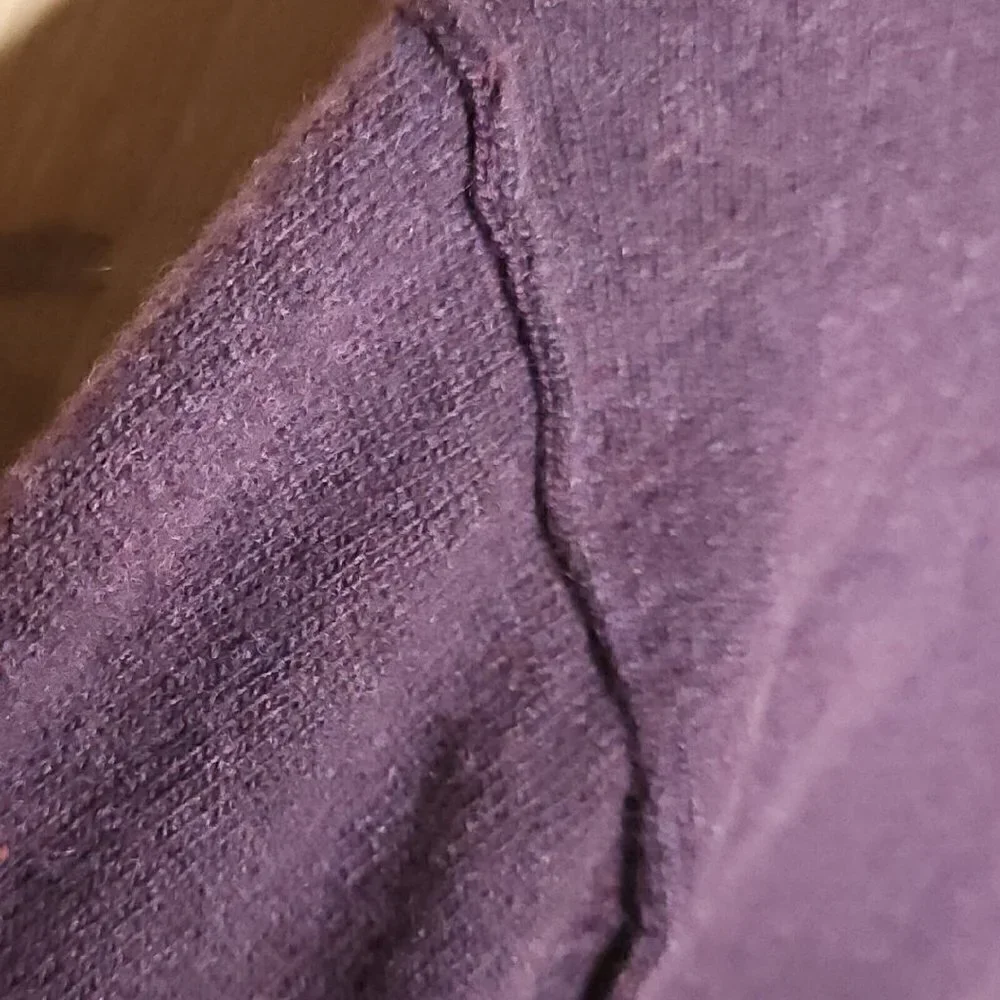 Banana Republic Mens Purple Italian Yarn Wool Blend Sweater XL